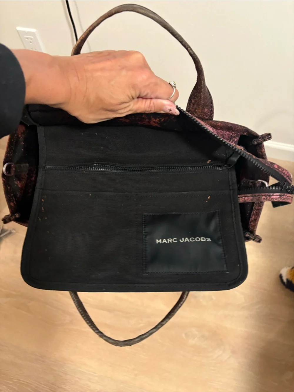 Marc Jacobs Multicolor Gradient Canvas Tote with White Logo